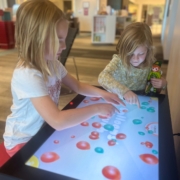 Touch table with kids
