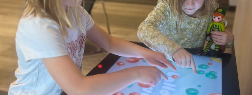 Touch table with kids